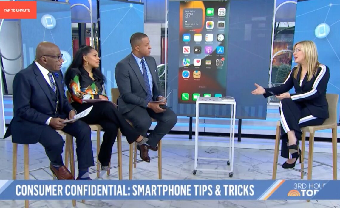 Jennifer Jolly with smartphone superpowers on the Today Show