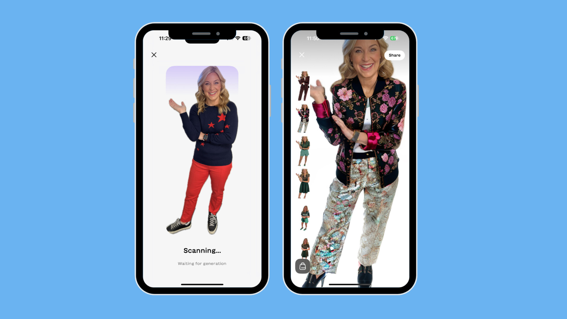 Try on clothes virtually 